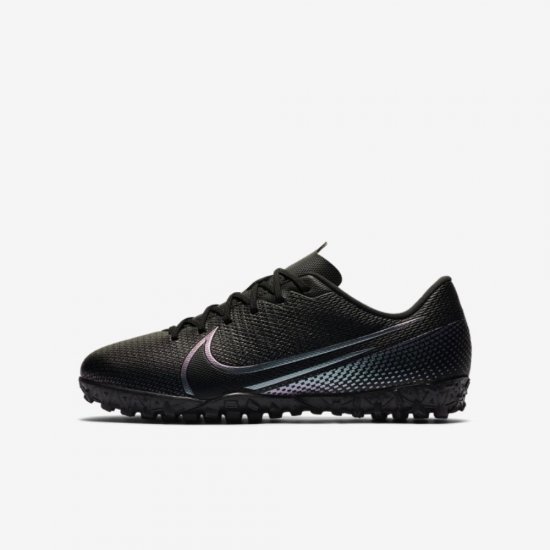 Nike Jr. Mercurial Vapor 13 Academy TF | Black / Black - Click Image to Close