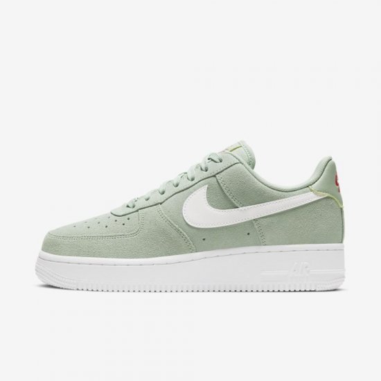 Nike Air Force 1 '07 | Pistachio Frost / Laser Crimson / White - Click Image to Close