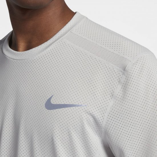 Nike Dri-FIT Miler Cool | White / Heather / Vast Grey - Click Image to Close