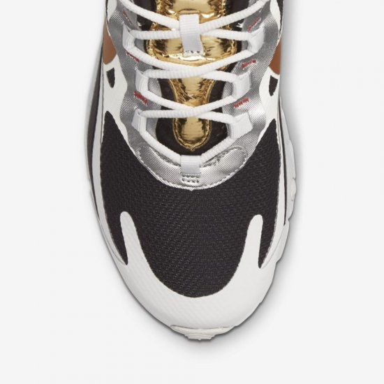 Nike Air Max 270 React | Vast Grey / Black / Metallic Gold / Sail - Click Image to Close