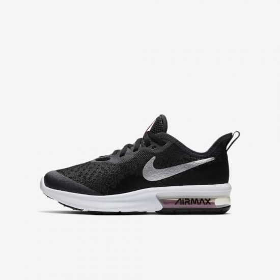 Nike Air Max Sequent 4 | Black / Anthracite / White / Metallic Silver - Click Image to Close
