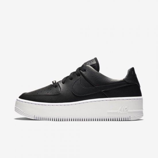 Nike Air Force 1 Sage Low | Black / White / Black - Click Image to Close