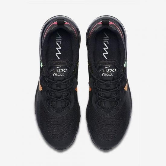Nike Air Max 270 React | Black / University Red / Light Smoke Grey / Magma Orange - Click Image to Close