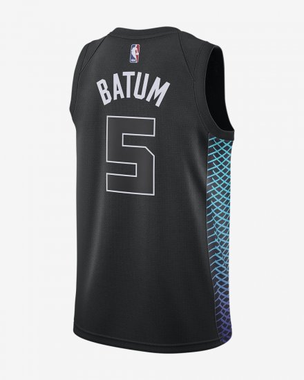 Nicolas Batum City Edition Swingman Jersey (Charlotte Hornets) | Black - Click Image to Close
