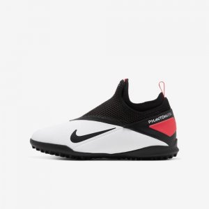 Nike Jr. Phantom Vision 2 Academy Dynamic Fit TF | White / Laser Crimson / Black