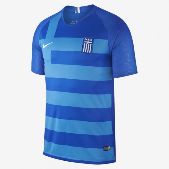 2018 Greece Stadium Away | Hyper Cobalt / White - Click Image to Close