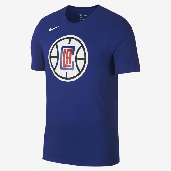 LA Clippers Nike Dry Logo | Rush Blue - Click Image to Close