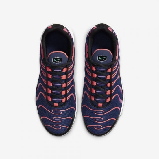 Nike Air Max Plus | Blue Void / Black / Kinetic Green / Magic Ember - Click Image to Close