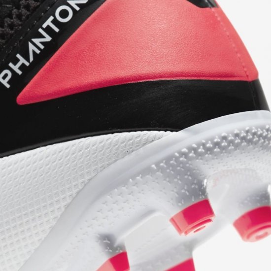 Nike Jr. Phantom Vision 2 Academy Dynamic Fit MG | White / Laser Crimson / Black - Click Image to Close