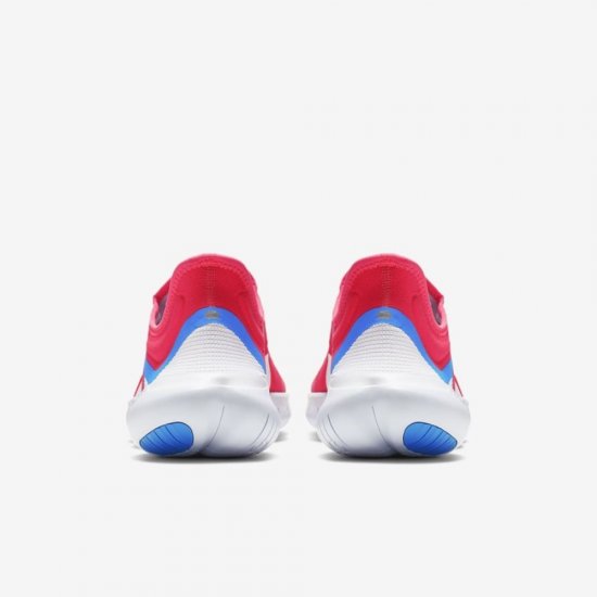 Nike Free RN 5.0 | Red Orbit / Football Grey / White / Blue Hero - Click Image to Close