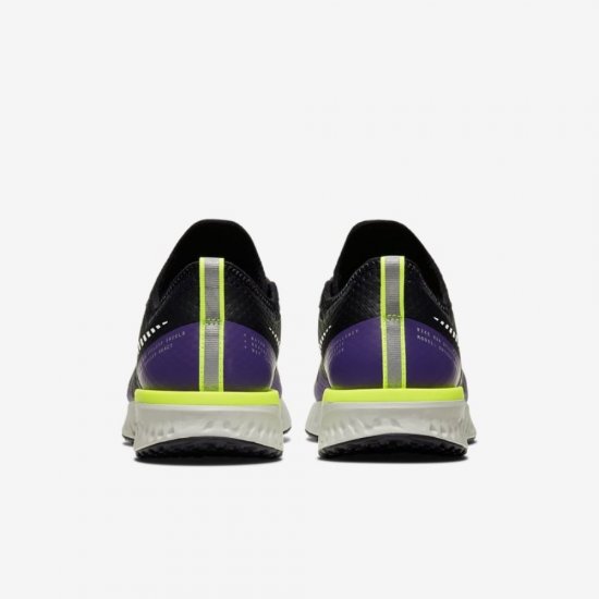 Nike Odyssey React Shield 2 | Black / Voltage Purple / Volt / Metallic Silver - Click Image to Close