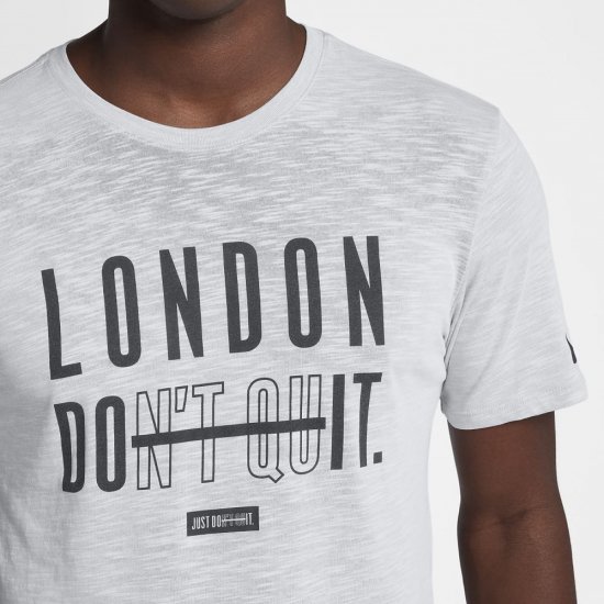 Nike Dri-FIT (London) | White / Heather - Click Image to Close