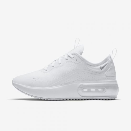 Nike Air Max Dia | White / White / Metallic Platinum - Click Image to Close