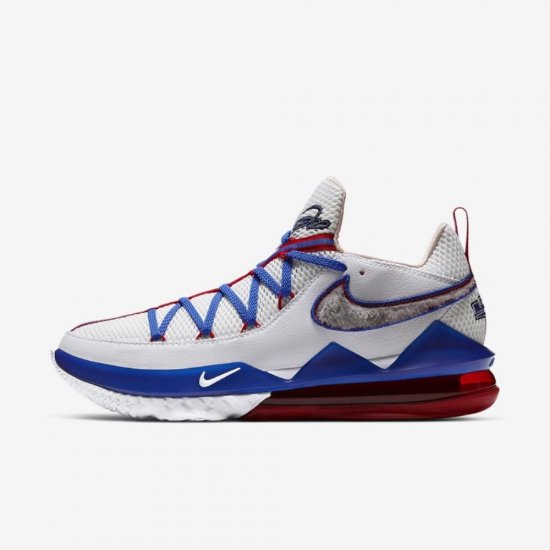 LeBron 17 Low Tune Squad | White / University Red / Game Royal / White - Click Image to Close