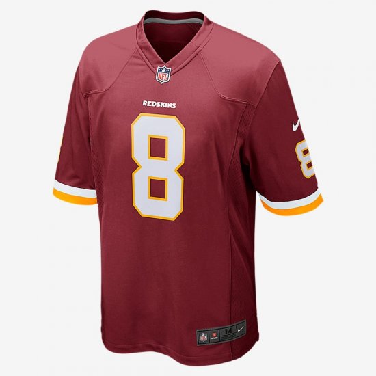 NFL Washington Redskins American Football Game Jersey (Kirk Cousins) | Team Red - Click Image to Close