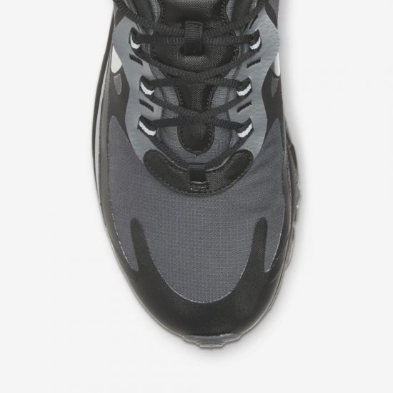 Nike Air Max 270 React Winter | Black / Dark Grey / Metallic Silver - Click Image to Close