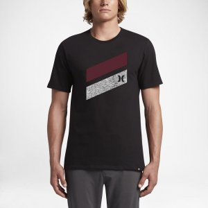 Hurley Icon Slash Push Through | Black / Gym Red