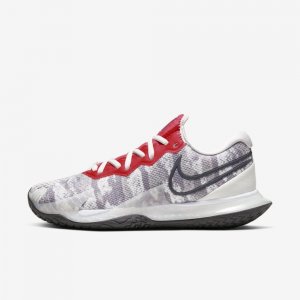 NikeCourt Air Zoom Vapor Cage 4 | Platinum Tint / Laser Crimson / Royal Pulse / Thunder Grey