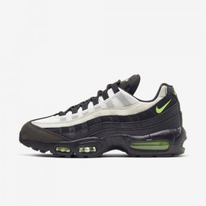 Nike Air Max 95 Essential | Black / Platinum Tint / Crimson / Electric Green