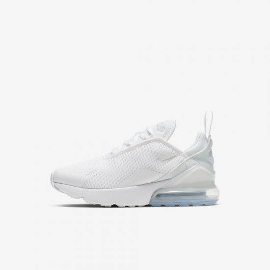 Nike Air Max 270 | White / Metallic Silver / White - Click Image to Close