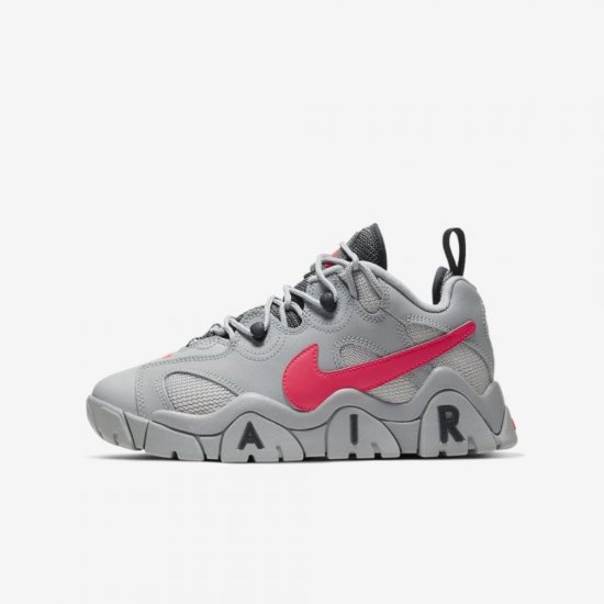 Nike Air Barrage Low | Light Smoke Grey / Photon Dust / Iron Grey / Laser Crimson - Click Image to Close