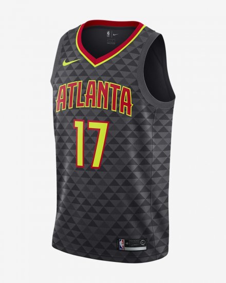 Dennis Schroder Icon Edition Swingman Jersey (Atlanta Hawks) | Black - Click Image to Close