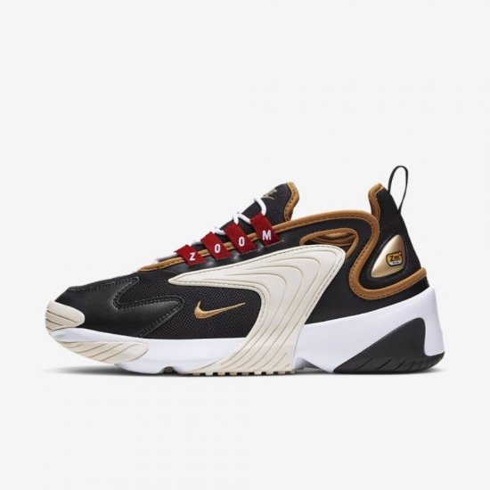 Nike Zoom 2K Icon Clash | Black / White / Sail / Metallic Gold - Click Image to Close