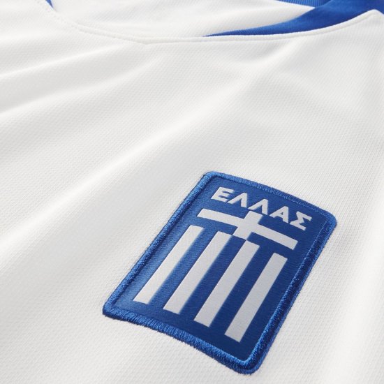2018 Greece Stadium Home | White / Hyper Cobalt - Click Image to Close