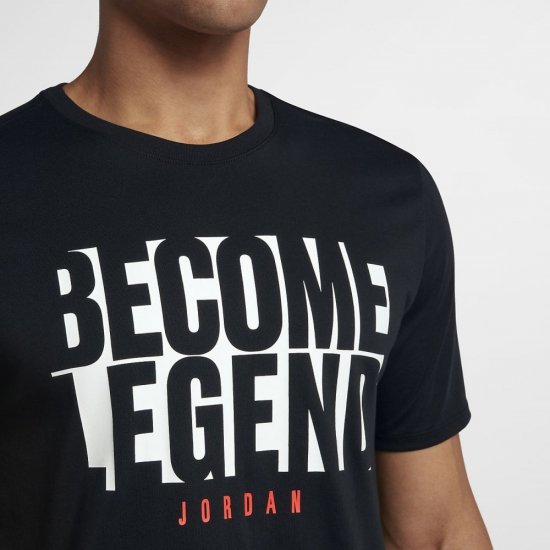 Jordan "Become Legend" | Black / White - Click Image to Close