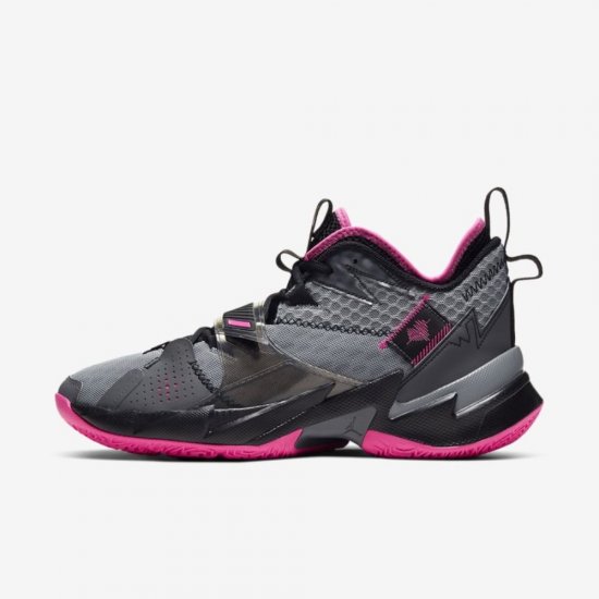 Jordan Why Not? Zer0.3 | Particle Grey / Black / Iron Grey / Pink Blast - Click Image to Close