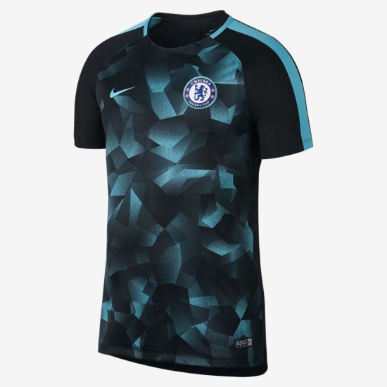 Chelsea FC Dry Squad | Black / Omega Blue / Omega Blue - Click Image to Close