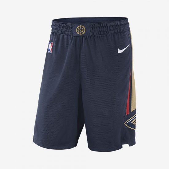New Orleans Pelicans Nike Icon Edition Swingman | College Navy / Club Gold / White - Click Image to Close