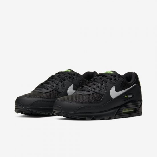 Nike Air Max 90 | Black / Volt / Light Smoke Grey - Click Image to Close