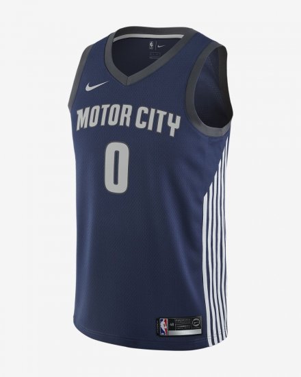 Andre Drummond City Edition Swingman Jersey (Detroit Pistons) | College Navy - Click Image to Close