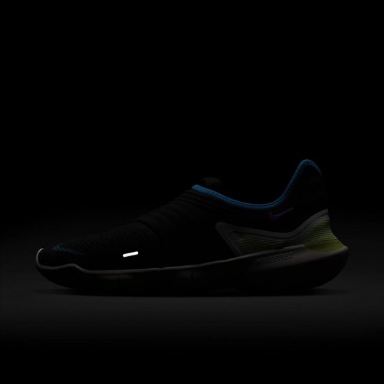 Nike Free RN Flyknit 3.0 | Black / Laser Orange / Hyper Violet - Click Image to Close