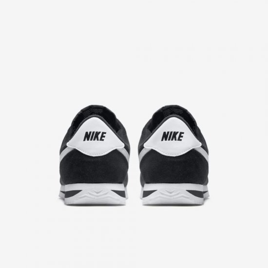 Nike Cortez Basic Nylon | Black / Metallic Silver / White - Click Image to Close
