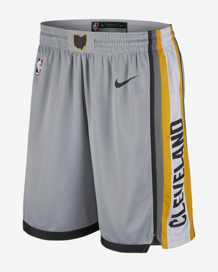 Cleveland Cavaliers Nike City Edition Swingman | Flat Silver / Anthracite - Click Image to Close