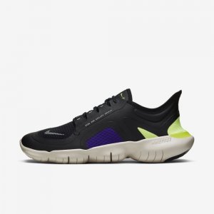 Nike Free RN 5.0 Shield | Black / Voltage Purple / Metallic Silver