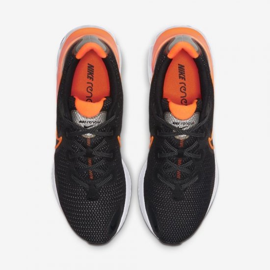 Nike Renew Run | Black / Particle Grey / Mystic Dates / Total Orange - Click Image to Close