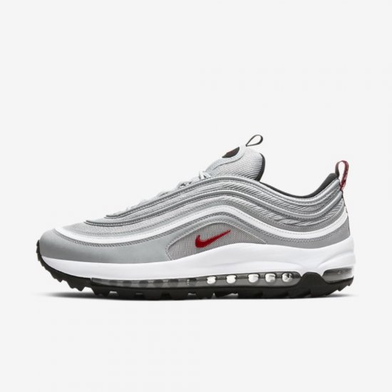 Nike Air Max 97 G | Metallic Silver / White / Black / University Red - Click Image to Close