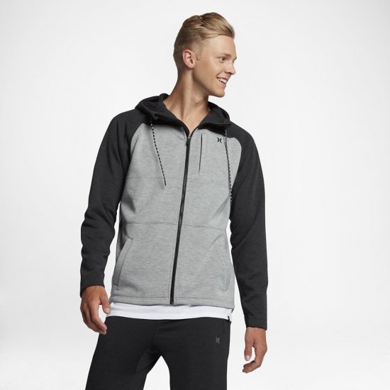 Hurley Therma Protect Plus Zip | Dark Grey Heather - Click Image to Close