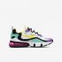 Nike Air Max 270 React | White / Black / Bright Violet / Dynamic Yellow