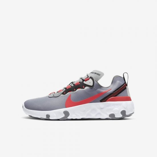 Nike Renew Element 55 | Particle Grey / Grey Fog / Black / Track Red - Click Image to Close