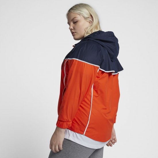Nike Sportswear Windrunner | Rush Orange / Obsidian / White - Click Image to Close