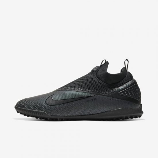 Nike React Phantom Vision 2 Pro Dynamic Fit TF | Black / Black - Click Image to Close