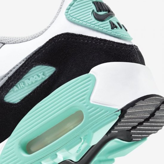 Nike Air Max 90 LTR | White / Light Smoke Grey / Hyper Turquoise / Particle Grey - Click Image to Close