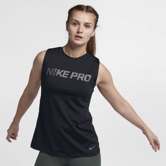 Nike Pro | Black / White - Click Image to Close