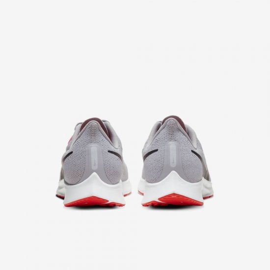 Nike Air Zoom Pegasus 36 | Wolf Grey / White / Bright Crimson / Black - Click Image to Close