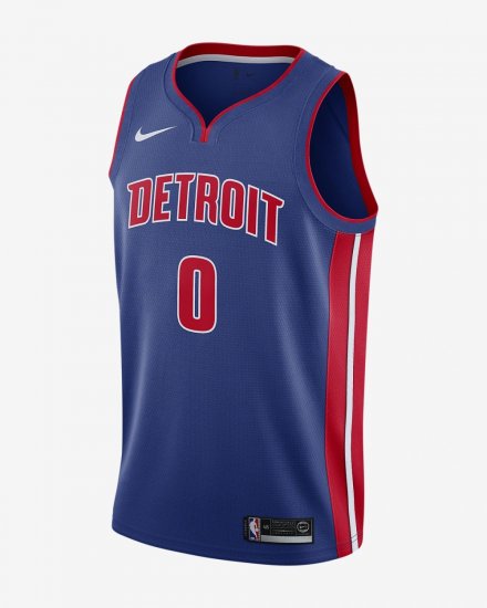 Andre Drummond Icon Edition Swingman Jersey (Detroit Pistons) | Rush Blue / University Red - Click Image to Close