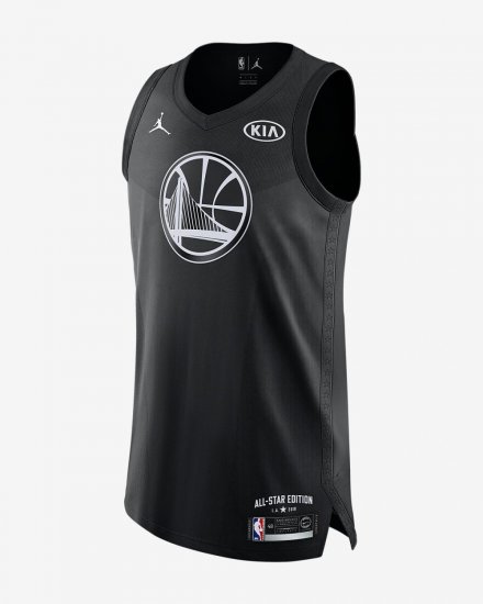 Stephen Curry All-Star Edition Authentic Jersey | Black - Click Image to Close